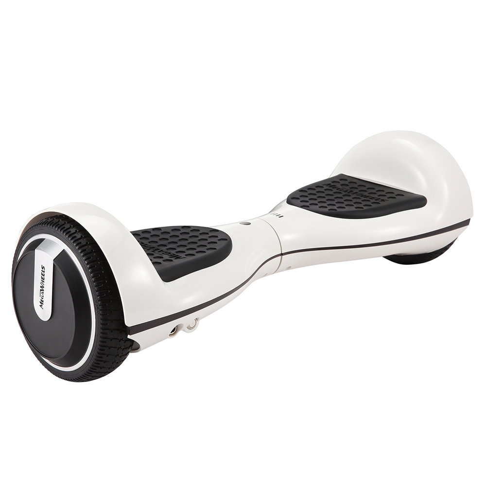 [DE Stock]Megawheels TW01S-1-White Electric Self Balance Scooter 6.5 Inch 4000MAH With Bluetooth Interlayer LED - White