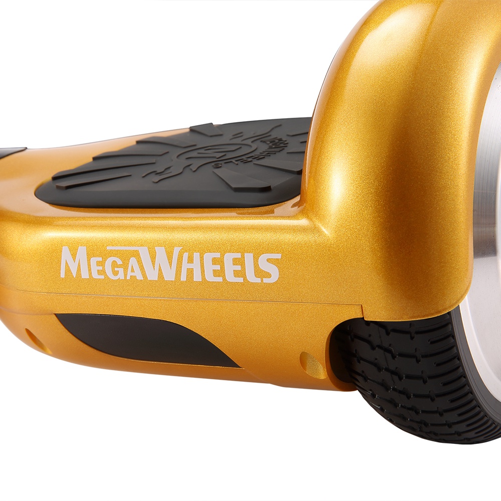 [DE Stock]Megawheels TW01-1B-14-Gold Electric Self Balance Scooter 6.5 Inch With Remote Control Bluetooth Speaker EU Plug - Gold + Black