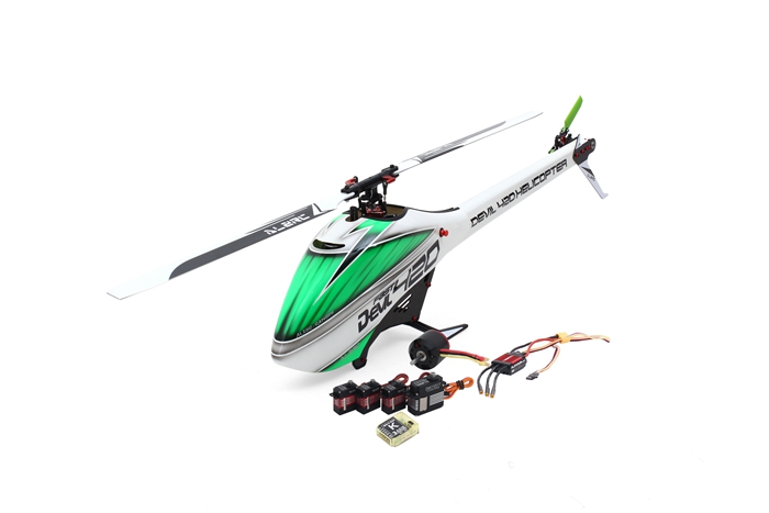 ALZRC Devil 420 FAST FBL 420mm Fiber Blades RC Helicopter Super Combo Version - Red
