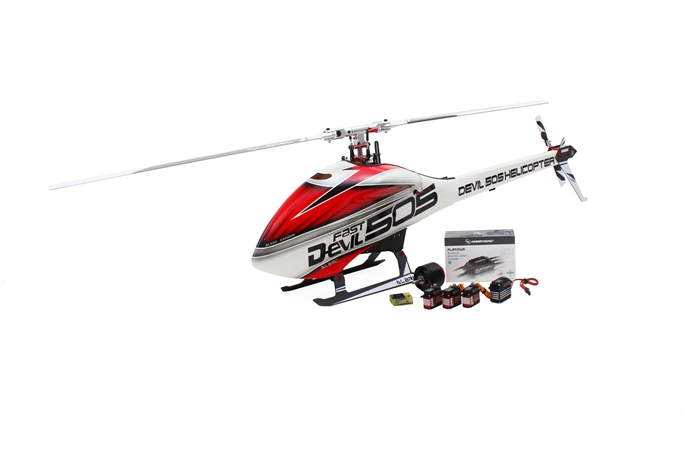 ALZRC Devil 505 FAST RC Helicopter Super Combo Version Red