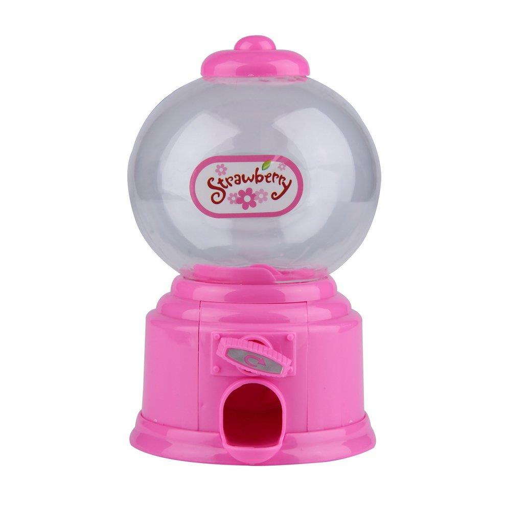 Mini Candy Machine Bubble Gumball Dispenser Coin Bank Kids Toy for Gumballs