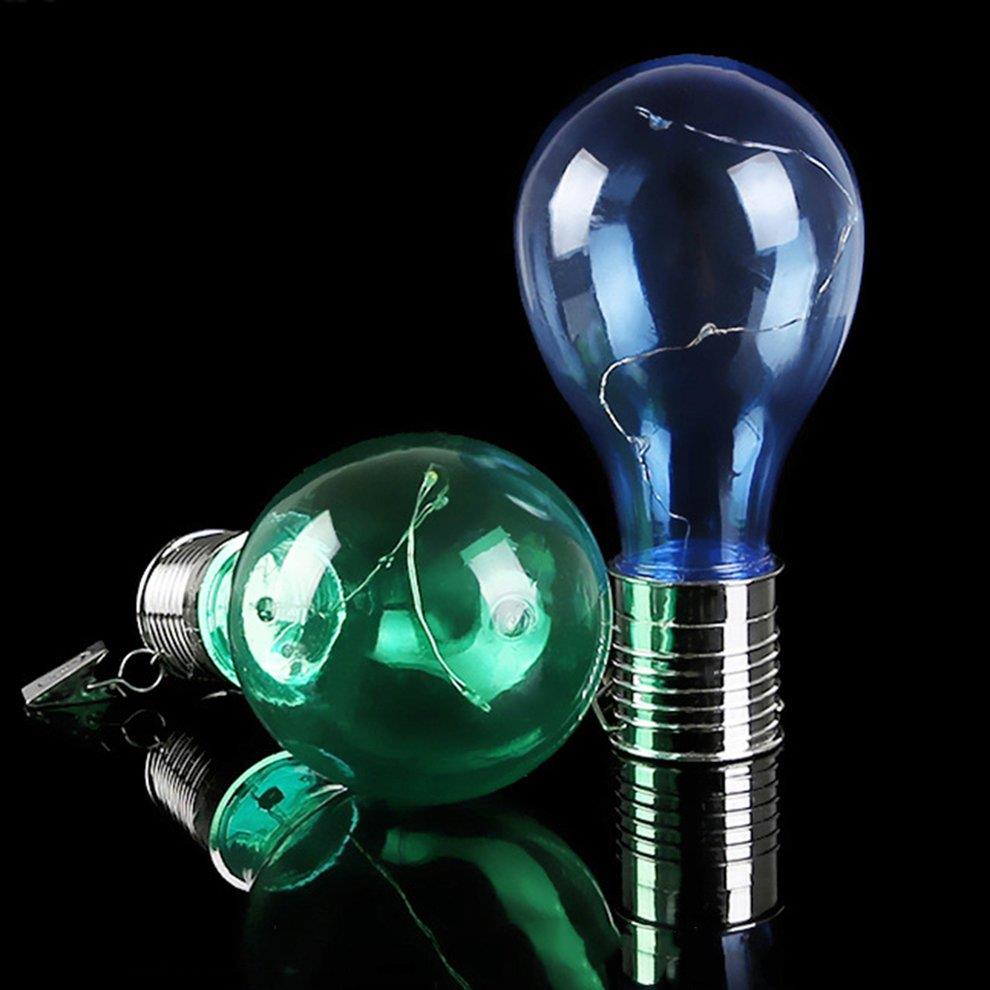 Solar LED Light Bulbs Water Resistant Outdoor Garden Camping Hanging LED Light Bulb
