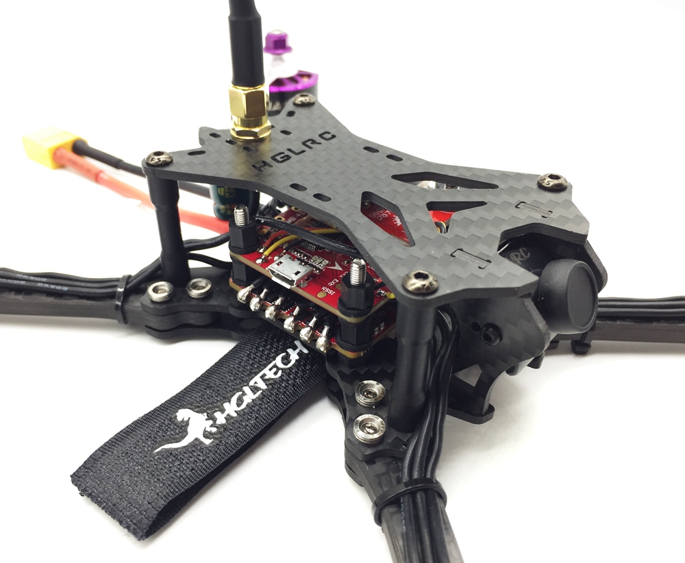 HGLRC BATMAN220 FPV Racing Drone with AIRBUS F4 FC OSD 5V 3A BEC 60A 3-6S BLHeli_32 ESC GTX585 VTX XJB-ELF Camera - PNP