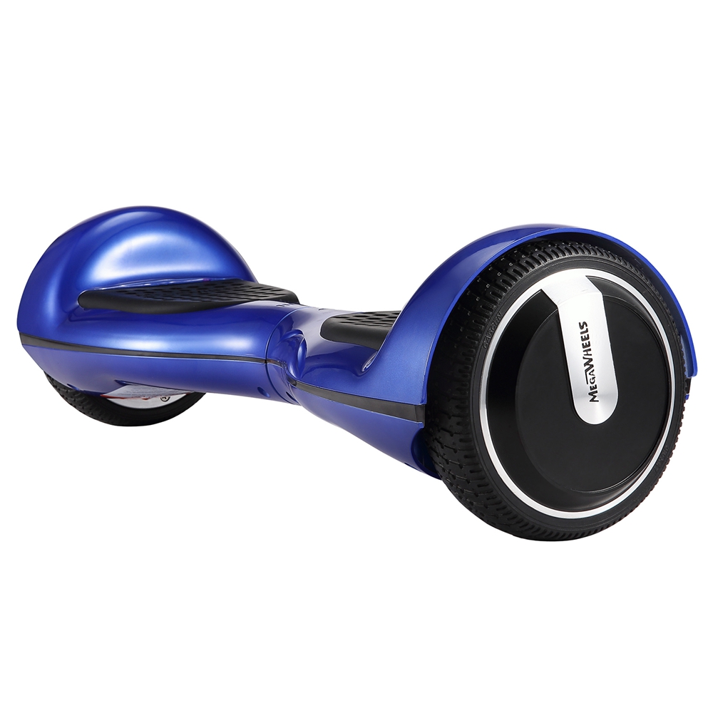 [DE Stock]Megawheels TW01S-1-Blue Electric Self Balance Scooter 6.5 Inch 4000MAH With Bluetooth Interlayer LED - Bule + Black