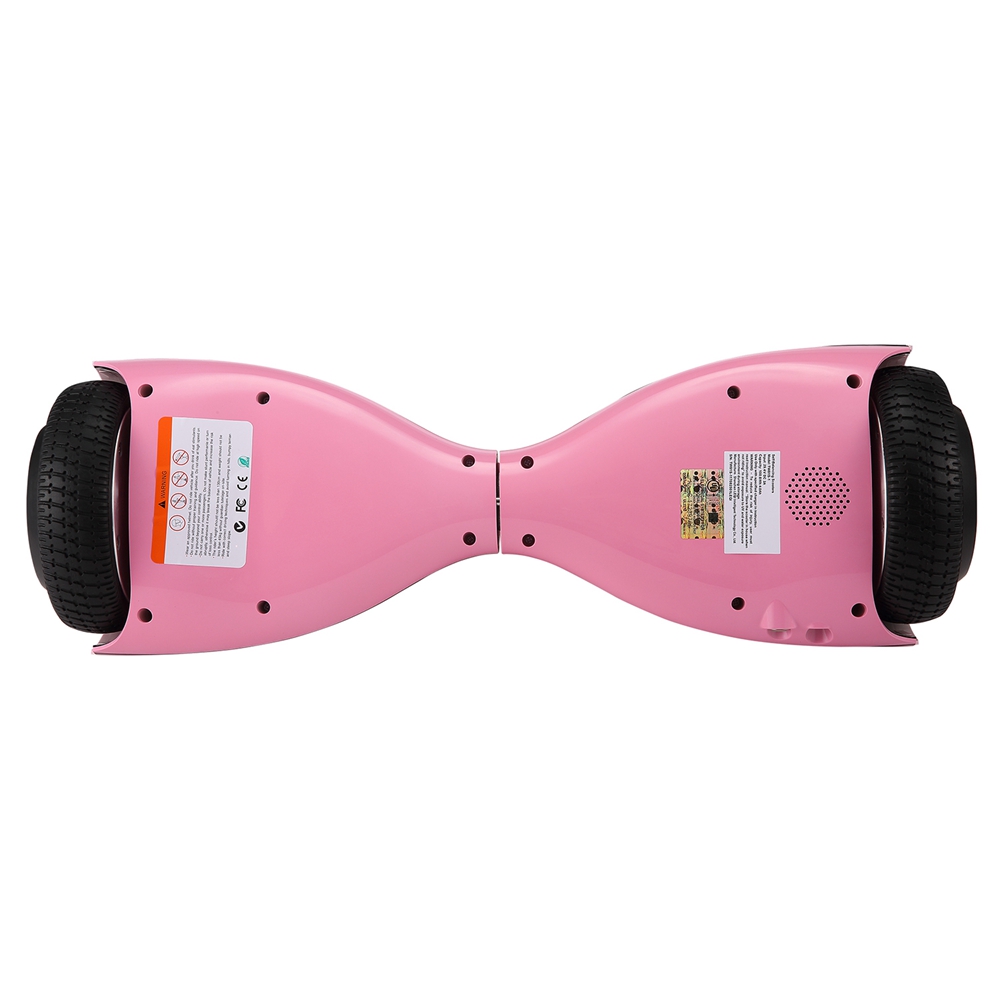 [DE Stock]Megawheels TW01S-1-Pink Electric Self Balance Scooter 6.5 Inch 4000MAH With Bluetooth Interlayer LED - Pink + Black