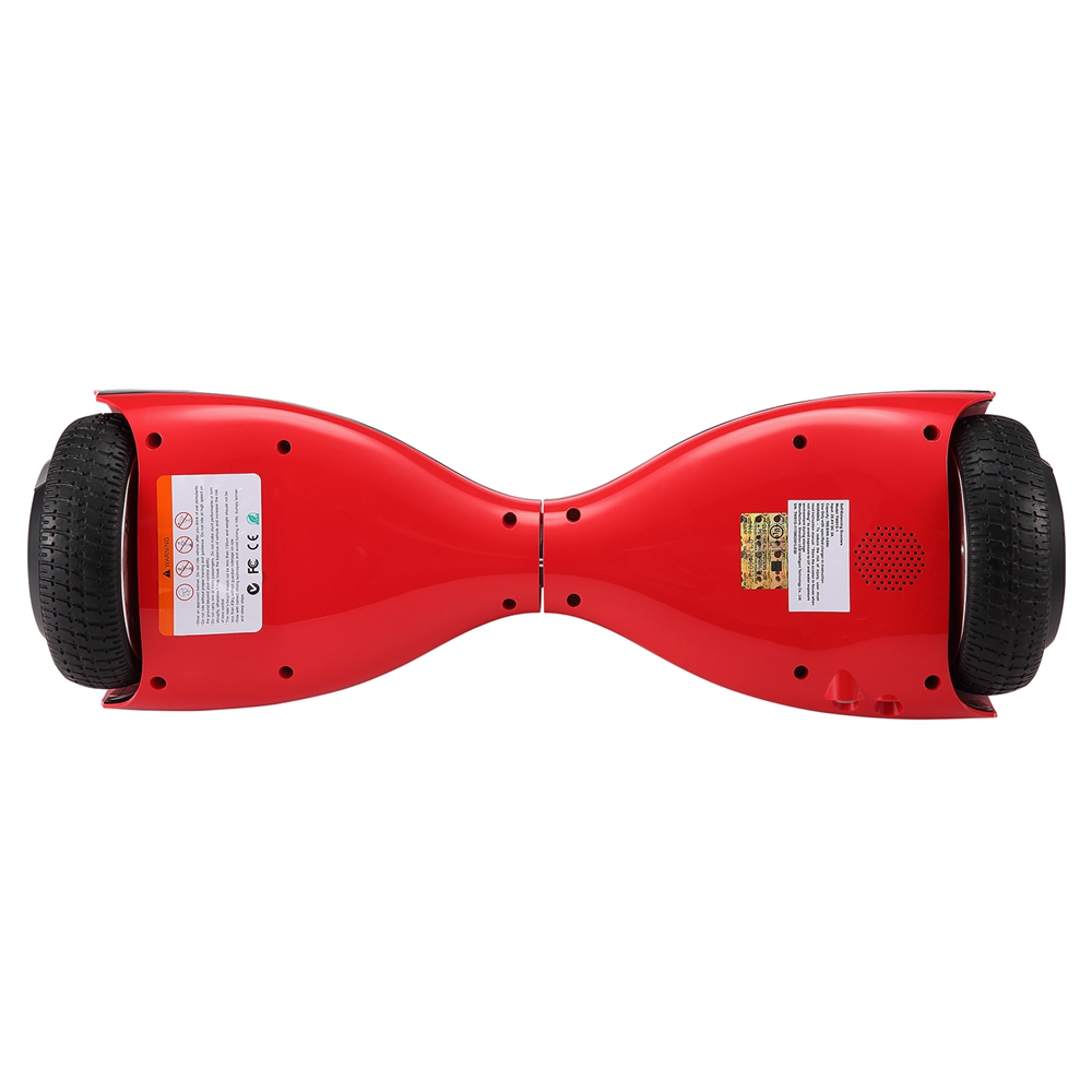 [DE Stock]Megawheels TW01S-1-Red Electric Self Balance Scooter 6.5 Inch 4000MAH With Bluetooth Interlayer LED - Red + Black