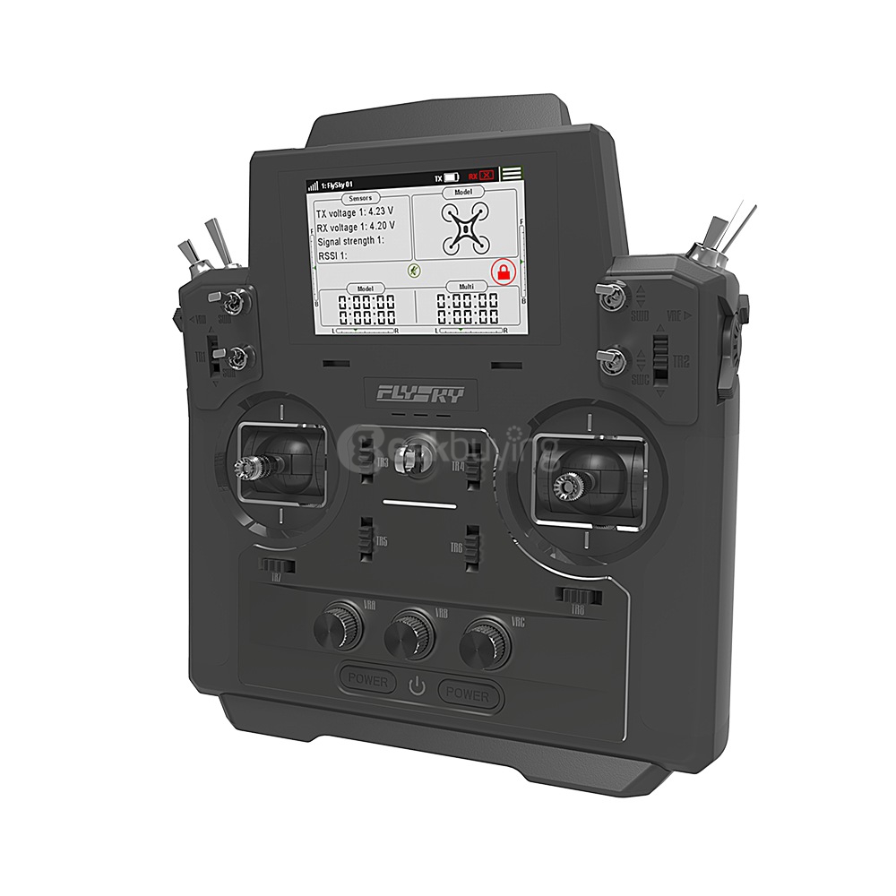 Flysky FS-FT18 Paladin 2.4G 18CH Transmitter with HVGA 3.5-inch TFT Screen for FPV Racing Drone RC Airplane