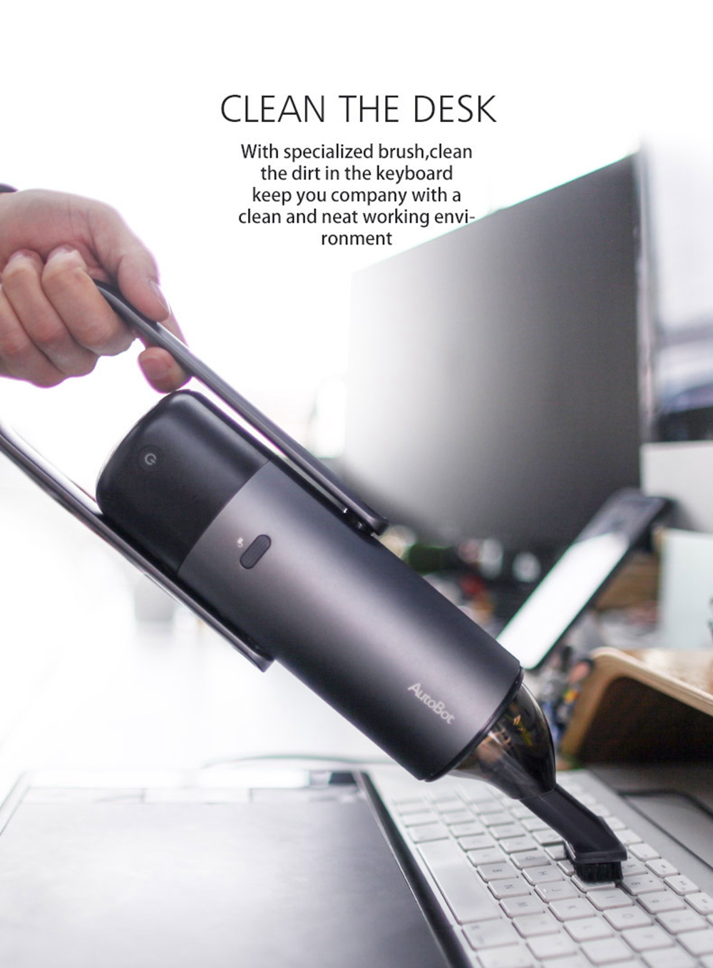 Autobot ABV001 4200PA Car Vacuum Cleaner Wireless Portable Handheld Wet Dry Multifunctional - Black