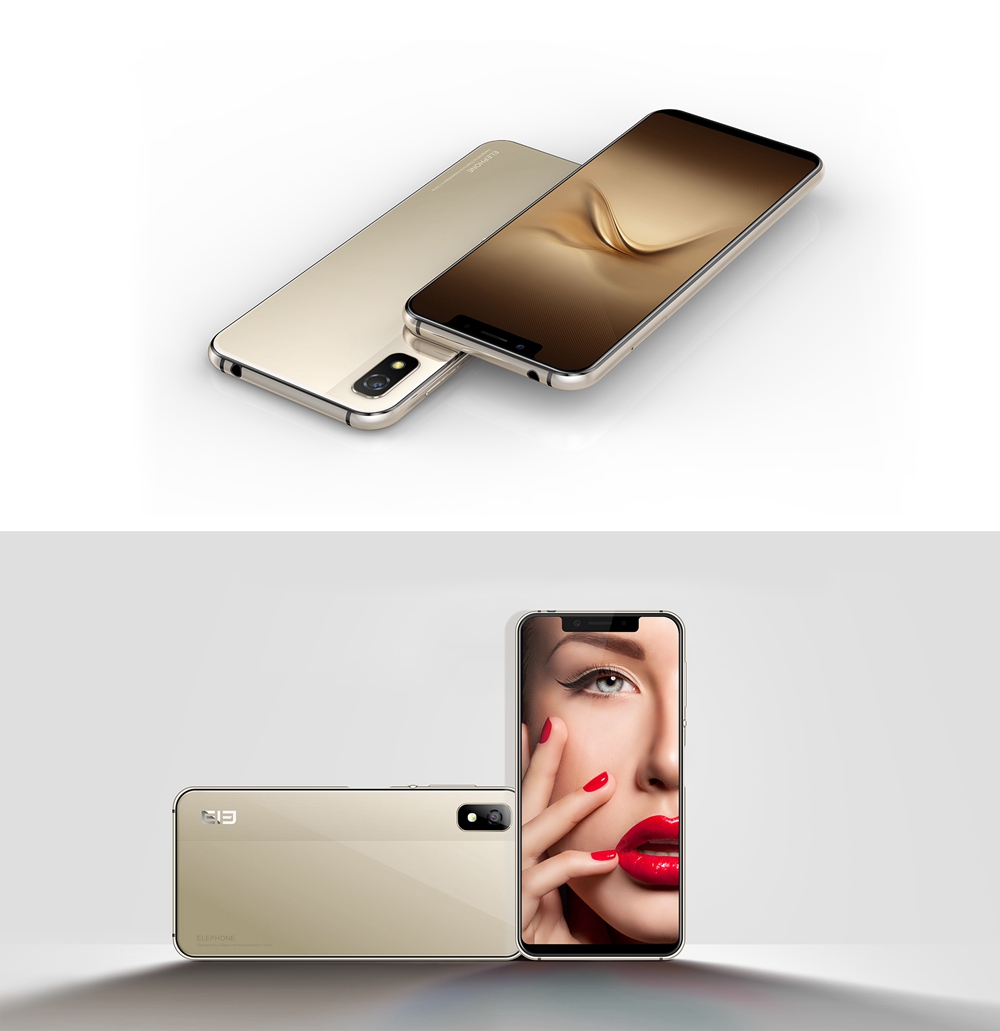 [HK Stock]Elephone A4 5.85 Inch 4G Smartphone MTK6739 Soc 3GB 16GB 8.0MP Rear Camera Android 8.1 3000mAh 19:9 Full Screen Touch ID - Black