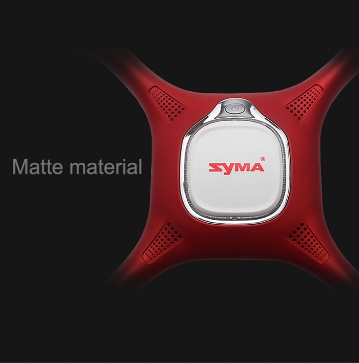 Syma X25W WIFI FPV RC Quadcopter RTF Double GPS Follow Me Mode with Adjustable 720P HD Camera - Red