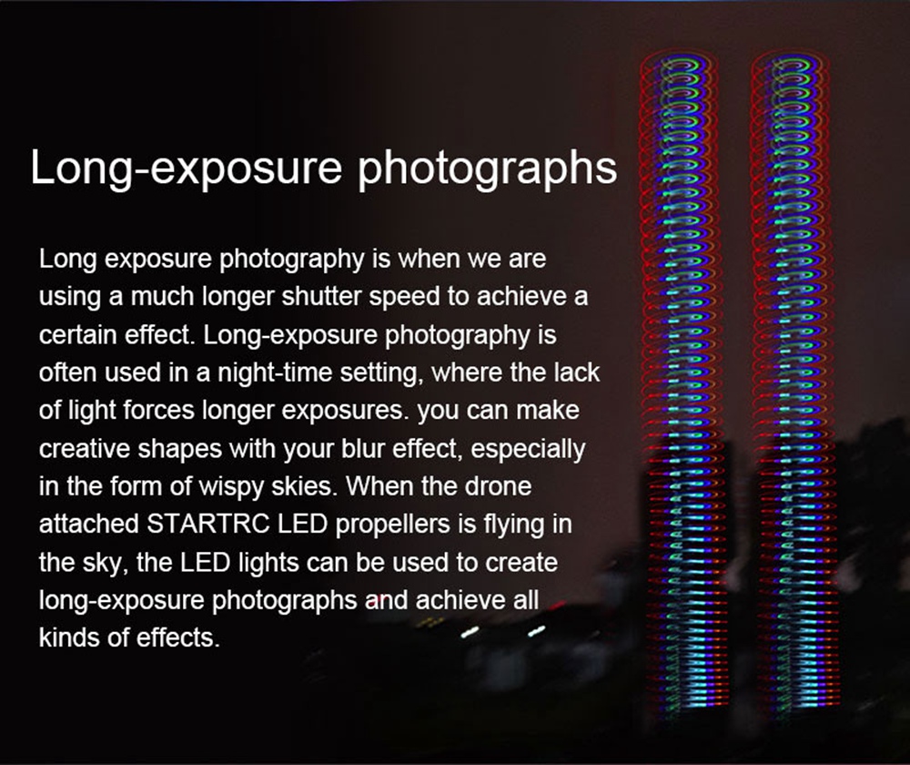 STARTRC 2Pair LED Propeller for DJI Mavic Air RC Quadcopter