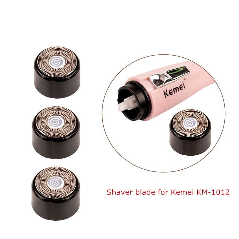 Kemei KM-1012 Lady Mini Electric Shaver Hair Remover -Pink