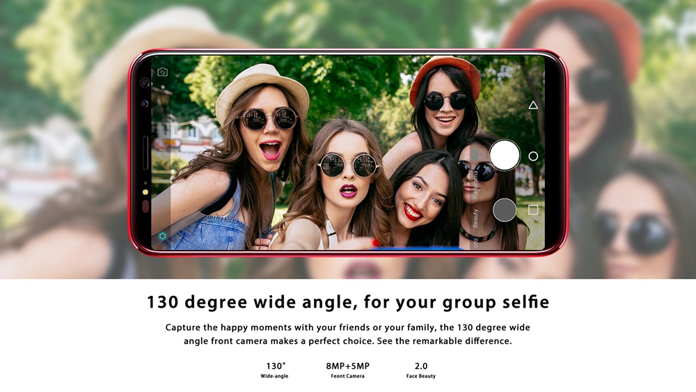 M-horse Pure 3 5.7 Inch 4G Smartphone MTK6763 Soc 4GB 64GB 13.0MP+5.0MP Dual Rear Cameras Android 7.1 18:9 HD+ Screen Touch ID - Black