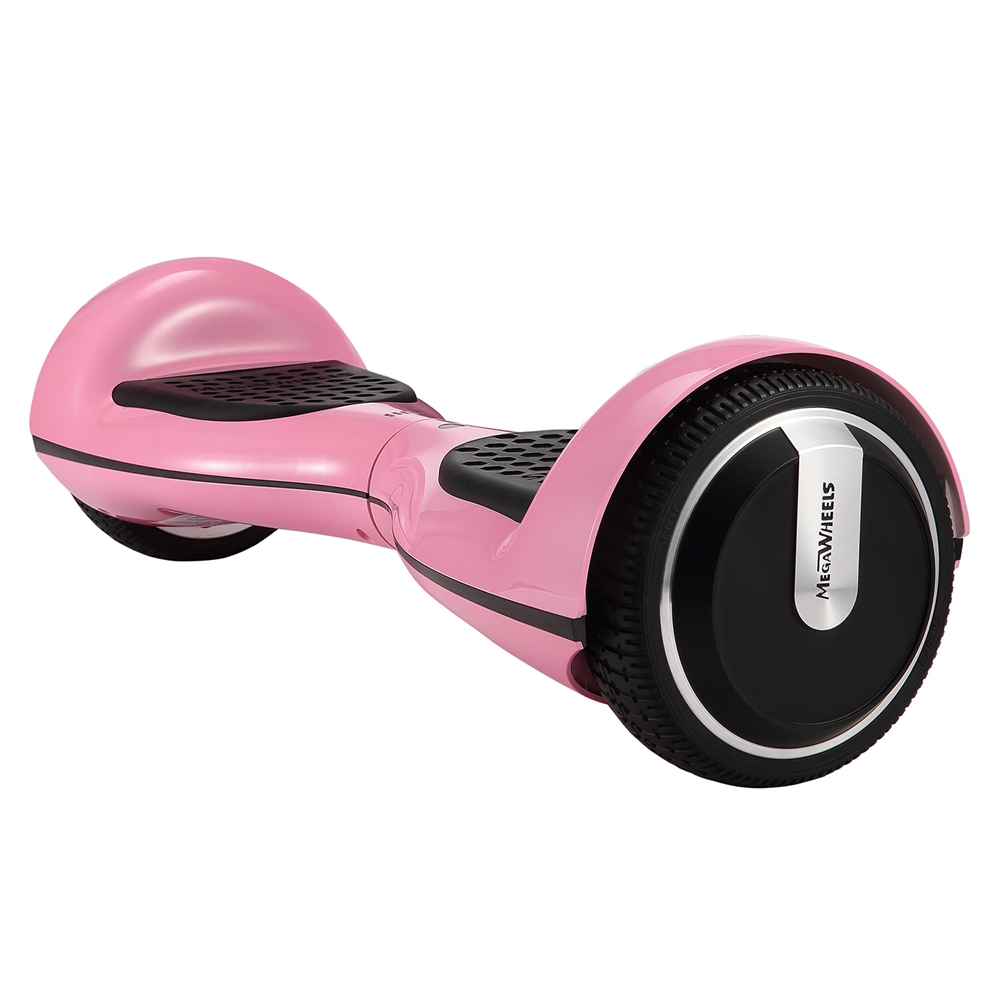 [DE Stock]Megawheels TW01S-1-Pink Electric Self Balance Scooter 6.5 Inch 4000MAH With Bluetooth Interlayer LED - Pink + Black