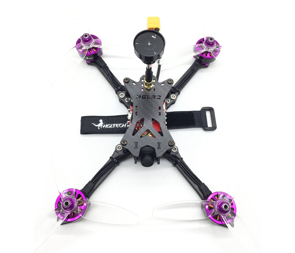 HGLRC BATMAN220 FPV Racing Drone with AIRBUS F4 FC OSD 5V 3A BEC 60A 3-6S BLHeli_32 ESC GTX585 VTX XJB-ELF Camera - PNP