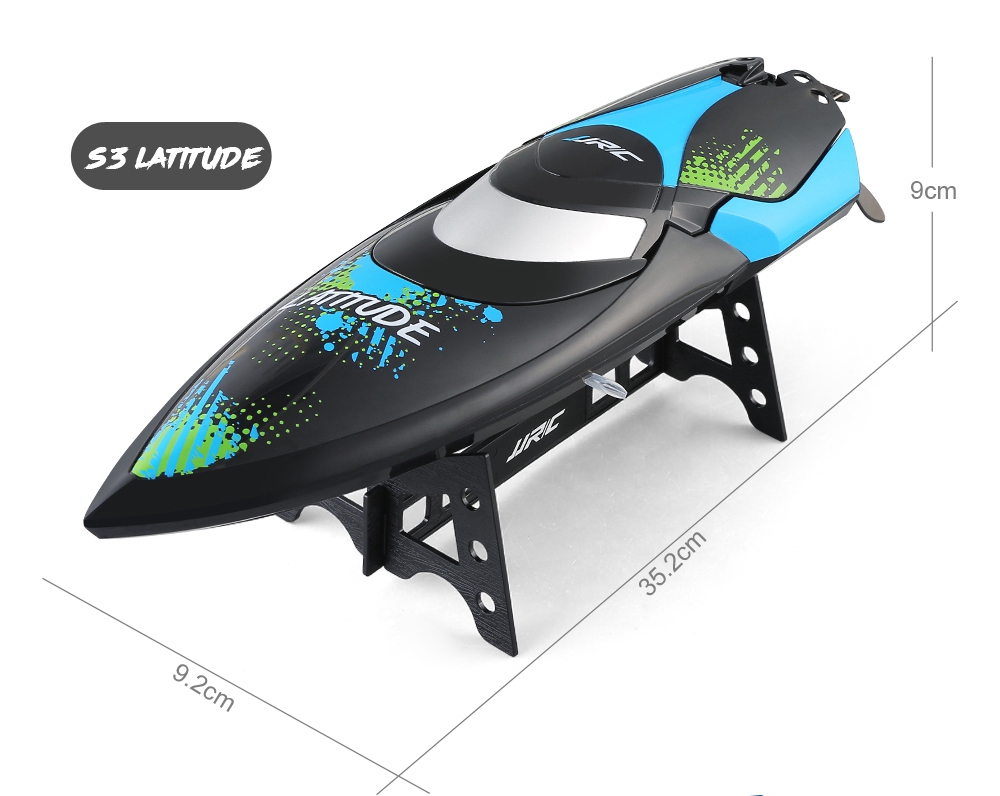 JJRC S2 SHARK RC Boat 2.4G Waterproof Protection 180 Degree Flip High Speed Brushed RTR - Yellow