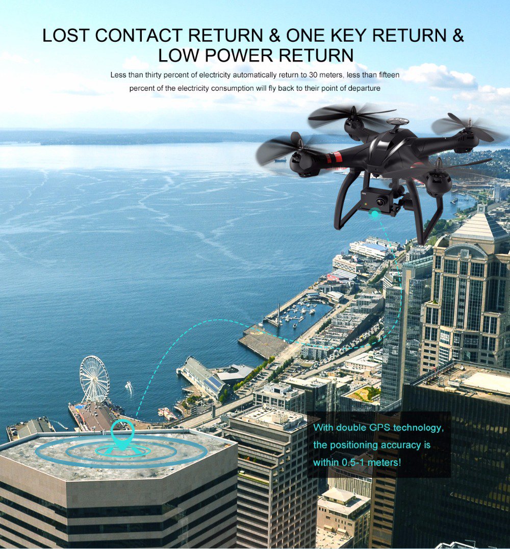 BAYANGTOYS X21 Dual GPS WIFI FPV Brushless Drone with FHD 1080P Camera Follow Me Mode RC Quadcopter RTF