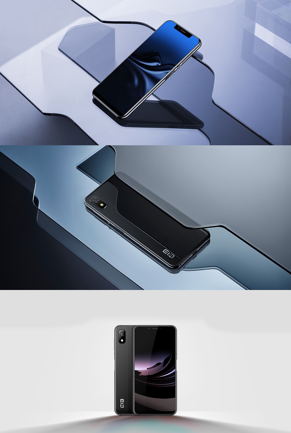 [HK Stock]Elephone A4 5.85 Inch 4G Smartphone MTK6739 Soc 3GB 16GB 8.0MP Rear Camera Android 8.1 3000mAh 19:9 Full Screen Touch ID - Black