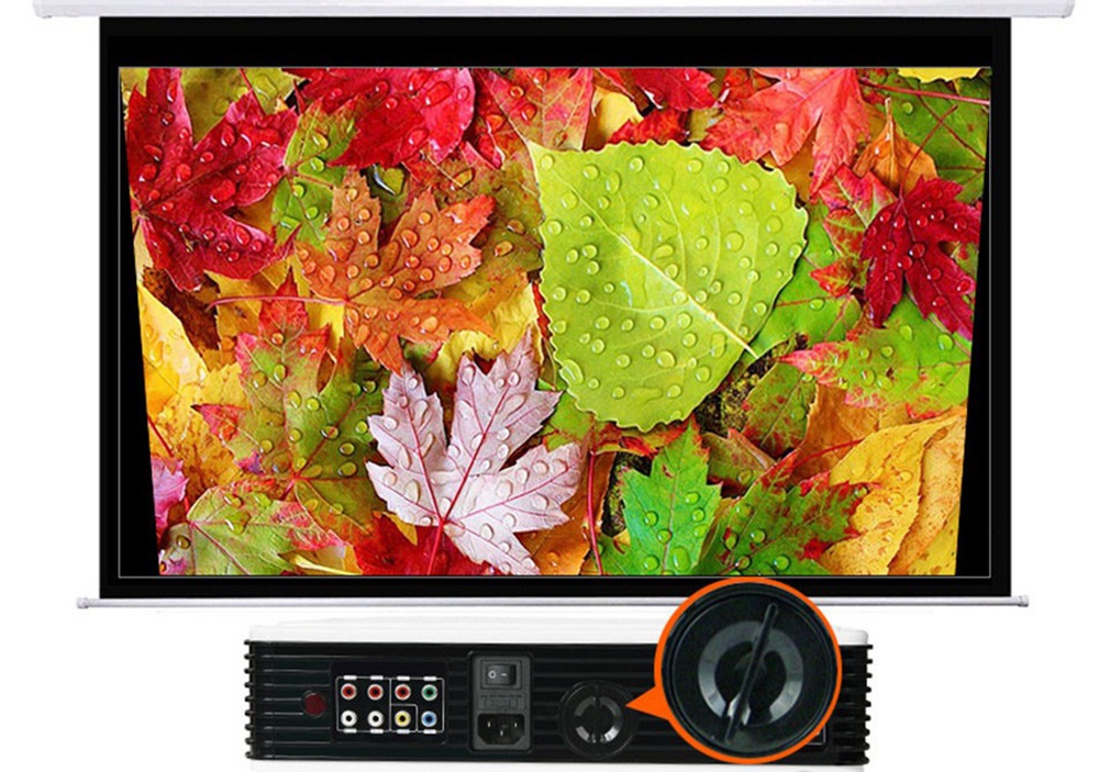 LED-96+ 5.8-inch Screen Projector LCD Screen + LED Light - White