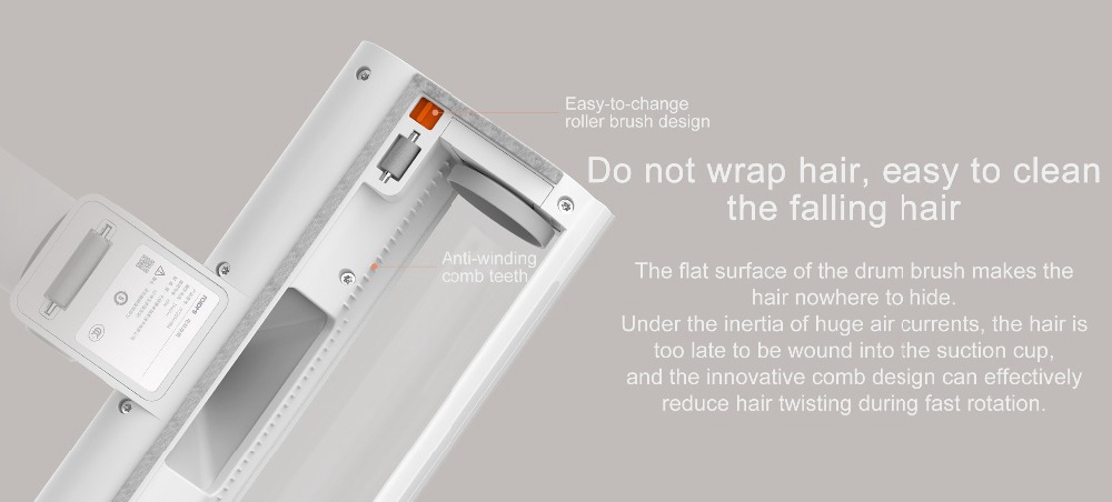 Xiaomi Roidmi F8 Smart Vacuum Cleaner App Remote Control 2500mAH Lithium-ion Battery with LED Night Light for Home Car -