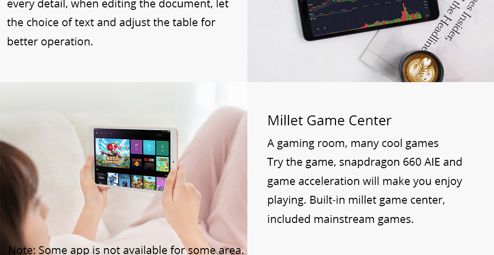 Xiaomi Mi Pad 4 WiFi Tablet PC MIUI 9 Qualcomm Snapdragon 660 Octa Core 8" 1920*1200 3GB DDR4 32GB eMMC - Gold