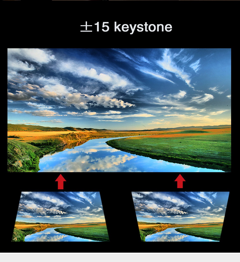 5.8-inch Screen Projector M5 LCD Screen + LED light - Black