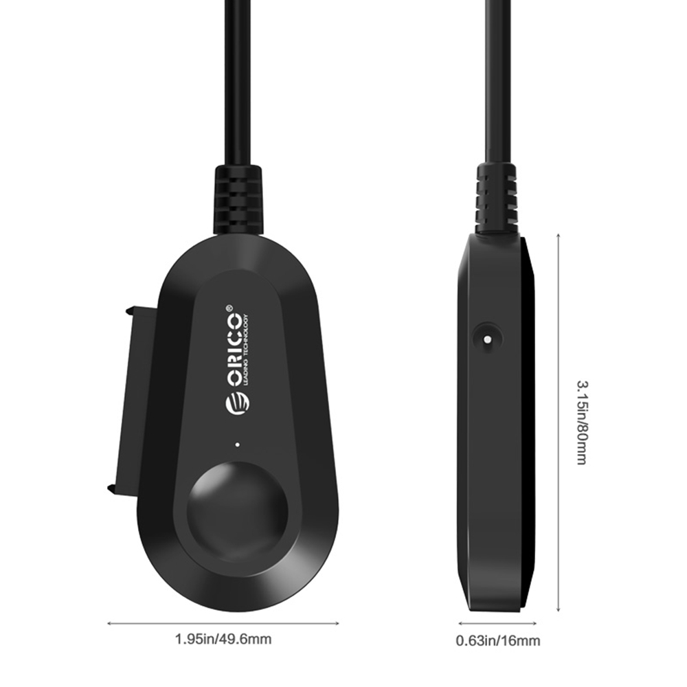 ORICO 25UTS-BK SATA To USB3.0 Portable Easy Drive Hard Disk Transfer Cable Plug And Play For 2.5 Inch HDD/SSD - Black