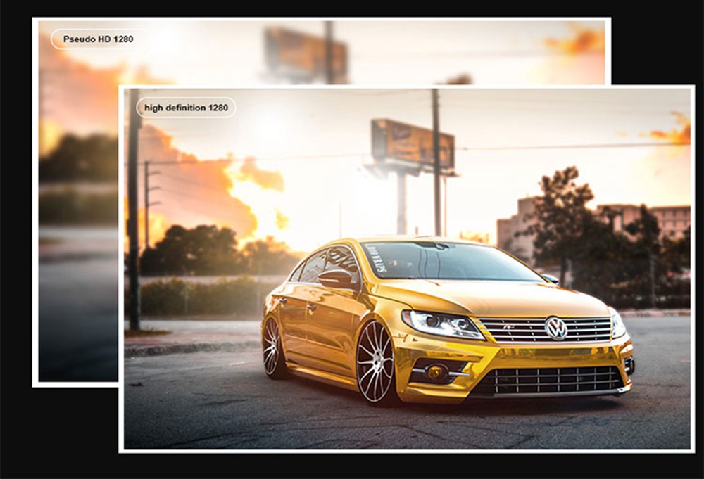 LED-86+WIFI 5.8-inch Screen Projector LCD Screen + LED light - White