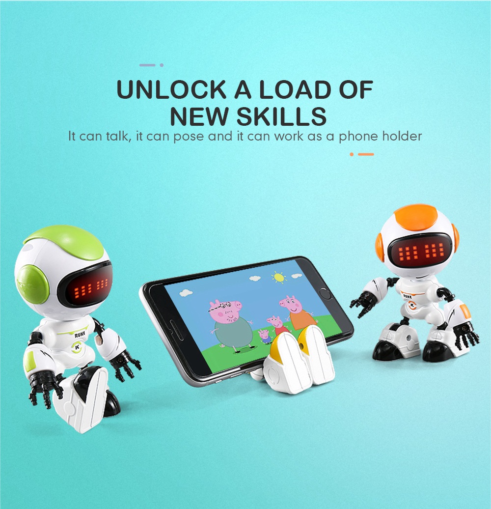 JJRC R8 LUKE Intelligent Robot Touch Response Alloy Body DIY Gesture RTR - Random Color