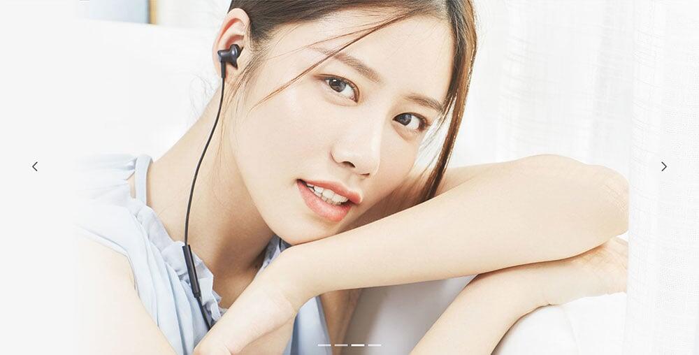 Xiaomi QTEJ03JY Ring Iron Earphone 2 Graphene Diaphragm Dynamic coil + Moving Iron Double Sound Unit - Black