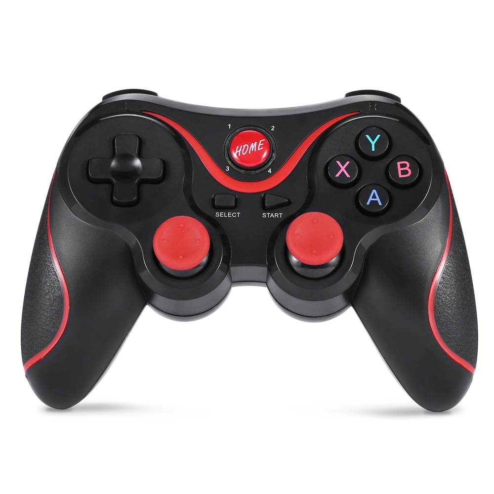 X3 Mobile Wireless Bluetooth Game Controller with Bracket Gamepad Support iOS/Android - Black