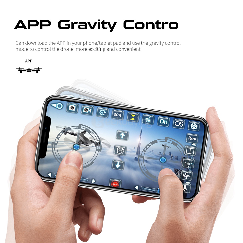 VISUO XS809S BATTLES SHARKS RC Quadcopter RTF + Extra 3.7V 1800mAh Li-po Battery