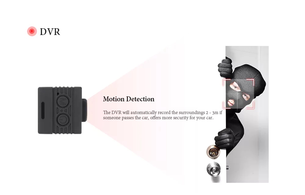 Quelima SQ12 Mini Camera Sports HD DV Camcorder Night Vision 155 Degrees FOV Angle 30 Meters Waterproof 1080P HD Car DVR