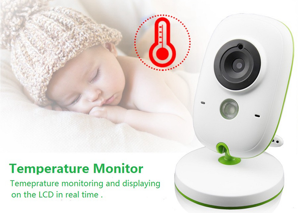 VB602 2.0 Inch Wireless Baby Monitor IR Night Vision Temperature Monitor Lullabies Intercom VOX Mode Security Camera