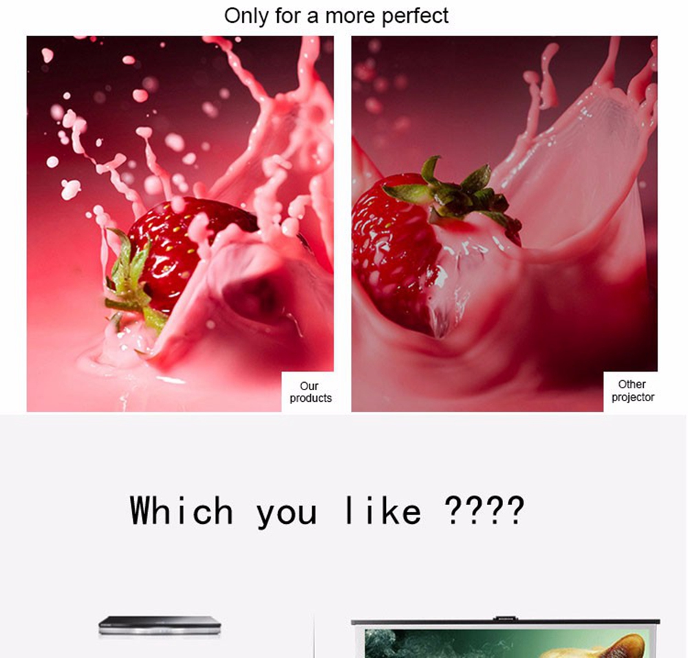 LED-86+ 5.8-inch Screen Projector LCD Screen + LED light - White