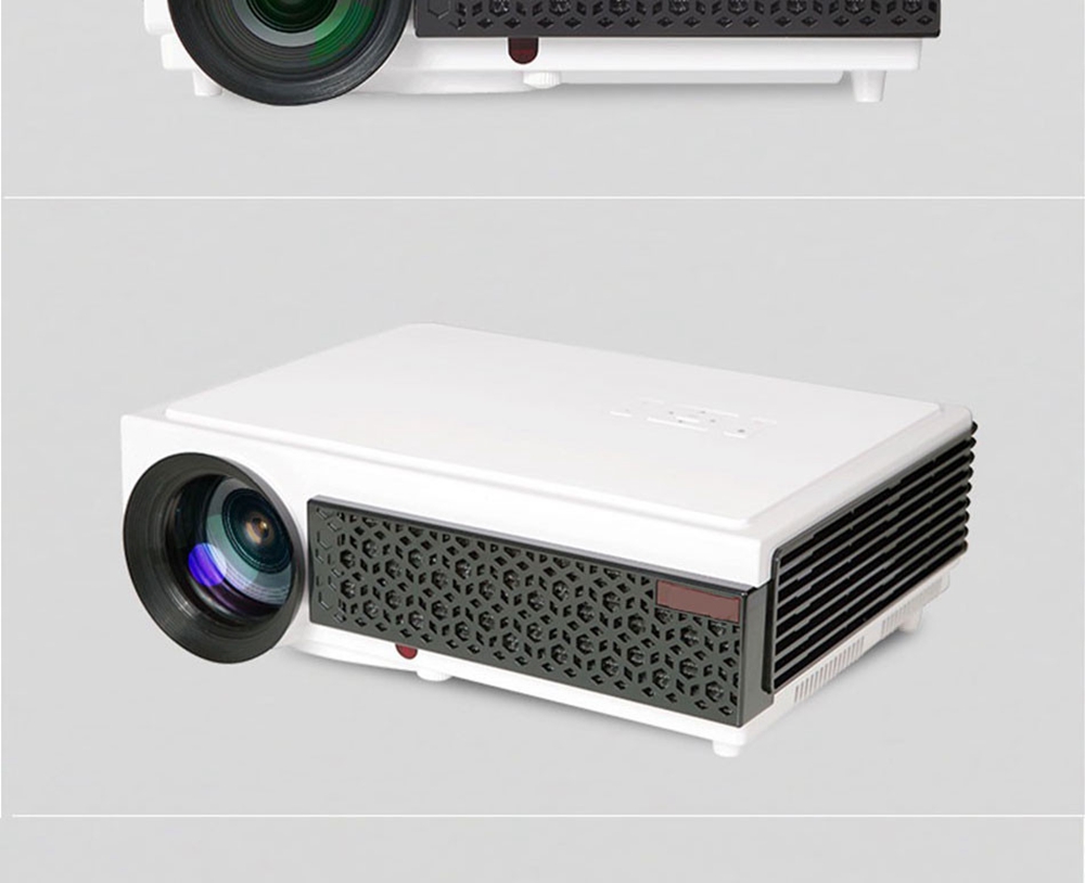 LED-96+WIFI 5.8-inch Screen Projector LCD Screen + LED light - White