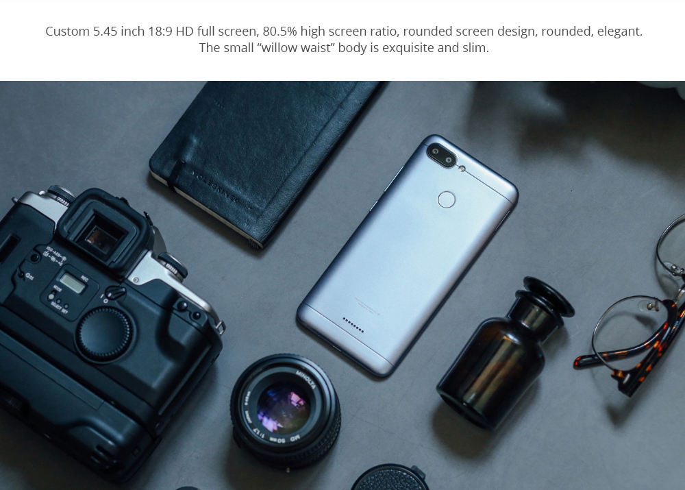 Xiaomi Redmi 6 5.45 Inch 4G LTE Smartphone MTK Helio P22 3GB 32GB 12.0MP+5.0MP Dual Rear Cameras Android 8.1 OS 18:9 Screen AI Face Unlock - Gold