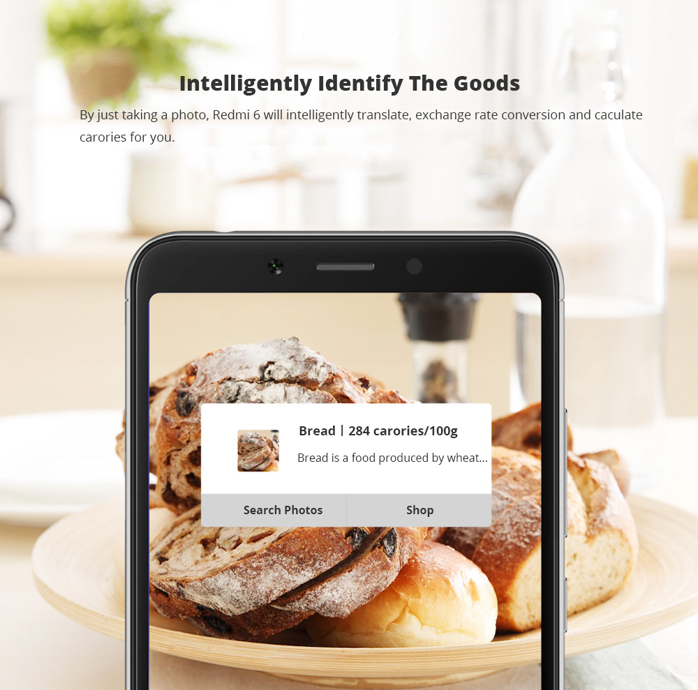 Xiaomi Redmi 6A 5.45 Inch 4G LTE Smartphone MTK Helio A22 2GB 16GB 13.0MP Camera MIUI 9 OS 18:9 Screen AI Face Unlock - Pink