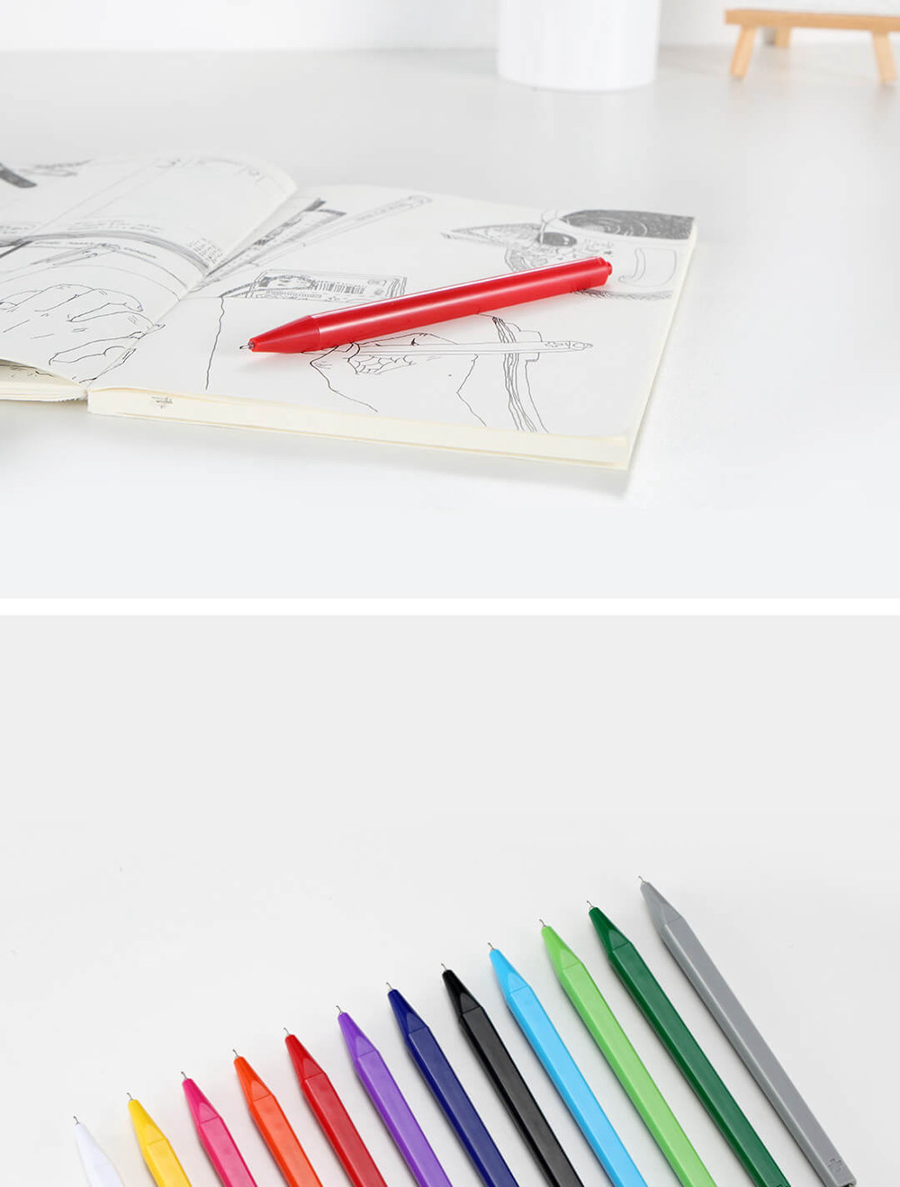 12PCS Xiaomi Radical Gel Pen Swiss Seiko Prevents Ink Leakage