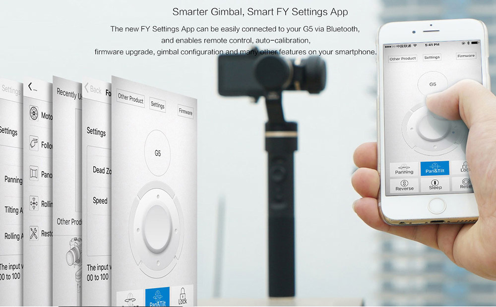 [HK Stock]Feiyu Tech G5 V2 3-Axis Splash-proof Brushless Handheld Gimbal for Gopro HERO 6/5/4/3 Action Cameras of Similar Size