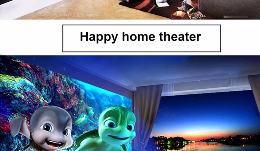 5.8-inch Screen Projector 96 LCD Screen + LED Light - White