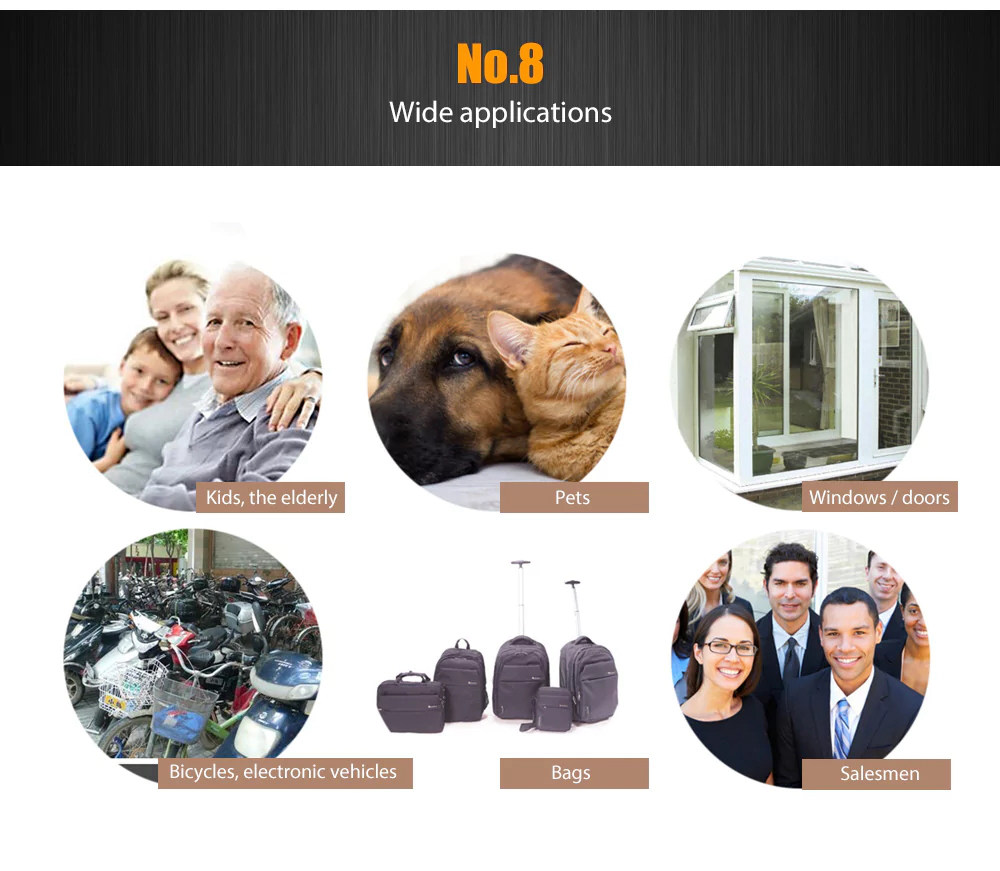 K8 Portable GPS Tracker Vibration Real-time Tracking Locator Strong Magnet Geo-fence Alarm Historical Track Query - Black