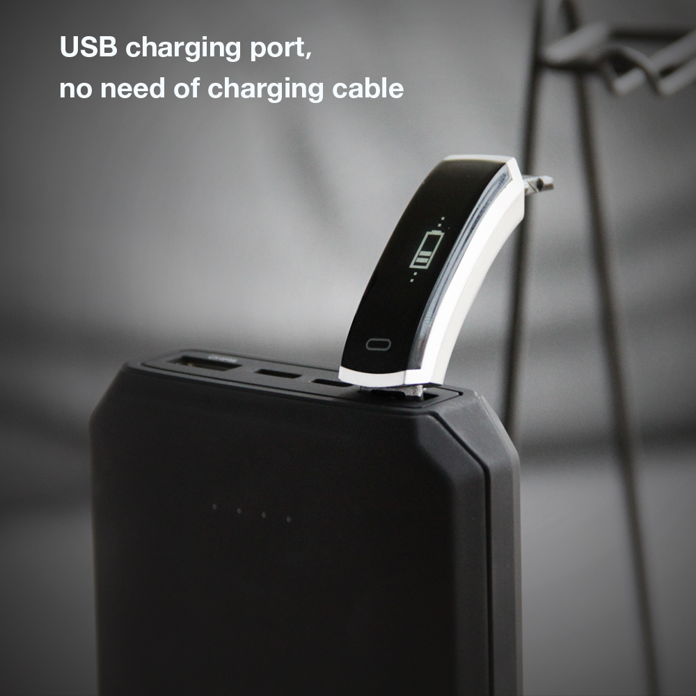 Makibes R3 Smart Bracelet Continuous Heart Rate Monitor Touchscreen IP67 Water Resistant Bluetooth Compatible With IOS Android - Black