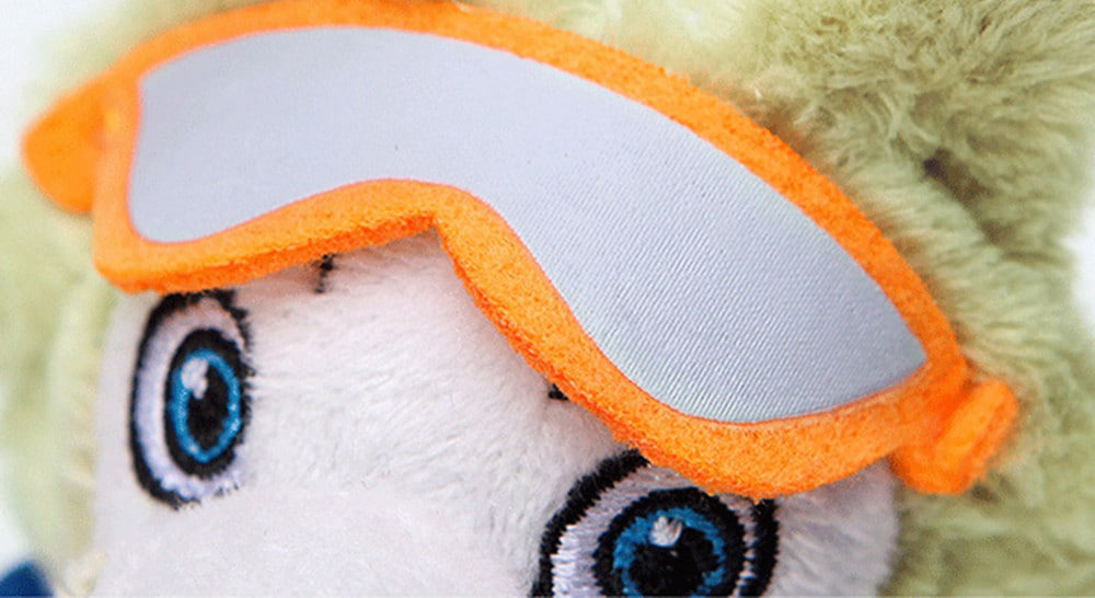 25cm Creative Cartoon Football Wolf Plush Doll Toy - MULTI