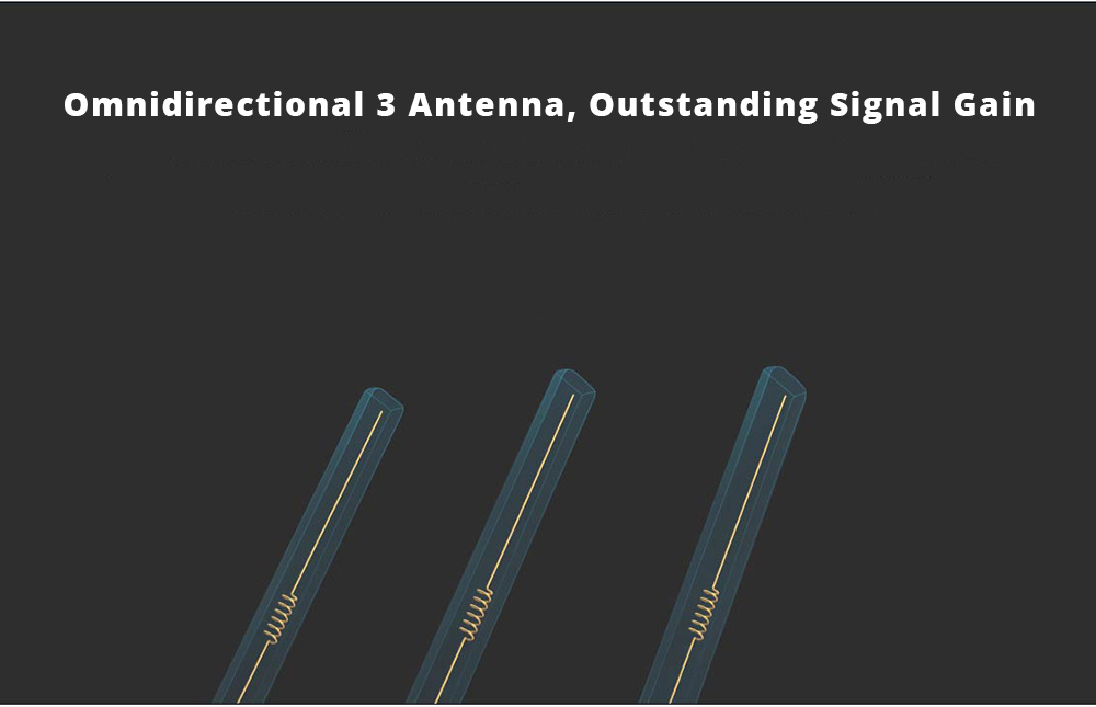 Xiaomi Router 4Q MiNET One-click Connection With Smart Devices High Gain Omnidirectional 3 Antenna Wide Coverage - Blue