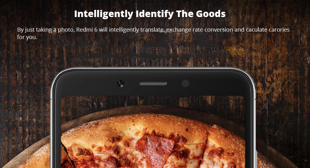 Xiaomi Redmi 6 5.45 Inch 4G LTE Smartphone MTK Helio P22 3GB 32GB 12.0MP+5.0MP Dual Rear Cameras Android 8.1 OS 18:9 Screen AI Face Unlock - Gold