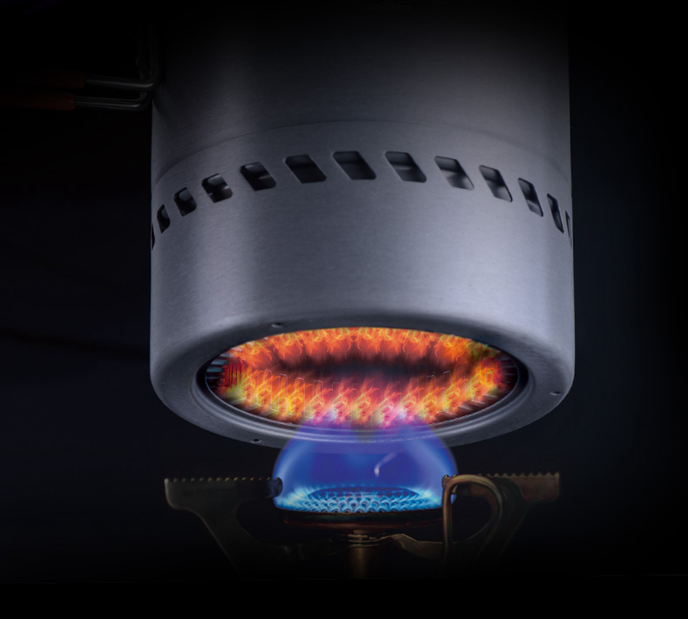 NatureHike Camping Pot Energy-saving Single Pot Outdoor Cooking Utensils Set Camping Barbecue Cutlery - Gray