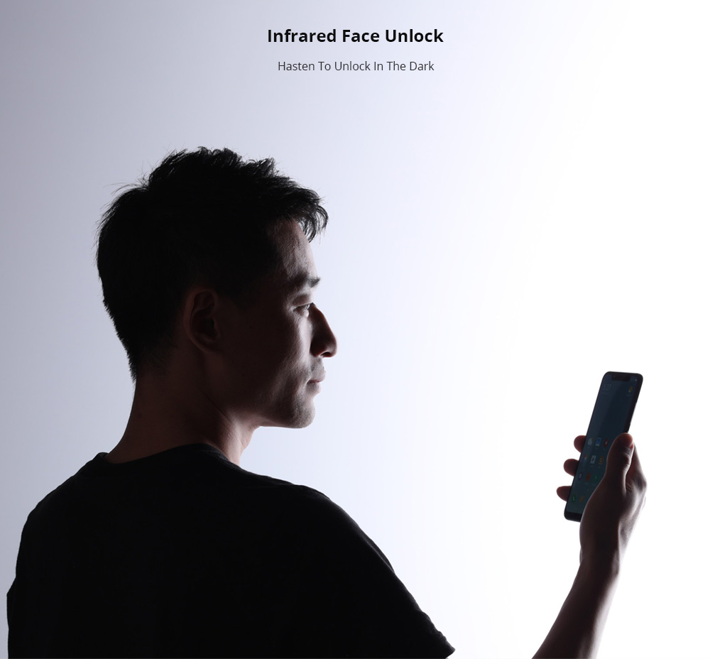 Xiaomi Mi8 6.21 Inch 4G LTE Smartphone Snapdragon 845 6GB 128GB Dual 12MP Rear Cameras MIUI 9 AMOLED Screen NFC Face ID Type-C Fast Charge - Black