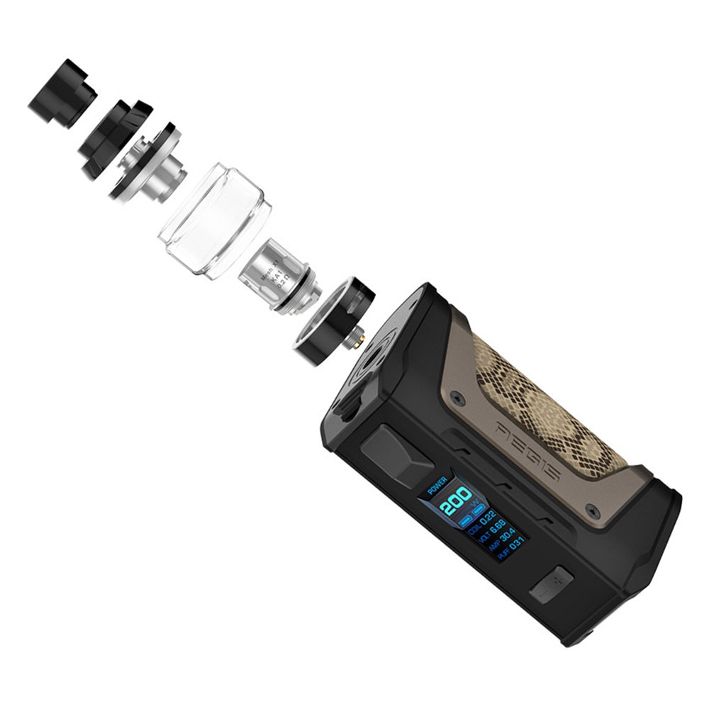 Electronic Cigarette Geekvape Aegis Legend 200W Mod Kit with Aero Mesh Version Tank 5ml -Snak Skin