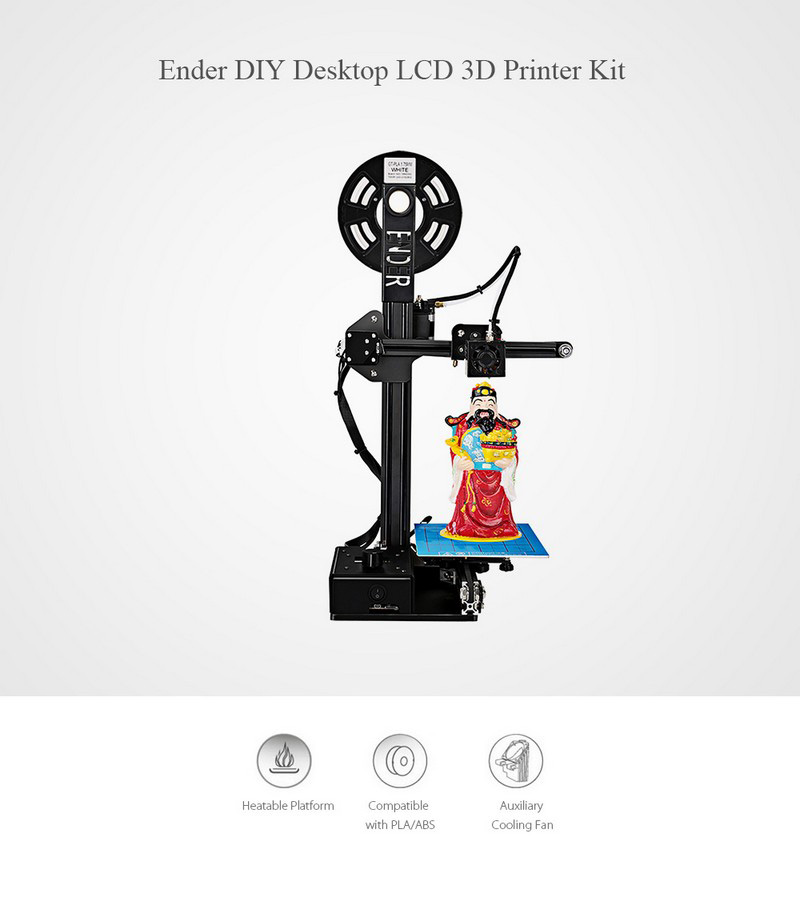 [HK Stock] CREALITY Ender-2 DIY 3D Printer Kit 1.75mm / 0.4mm Nozzle 150*150*200mm Printing Size